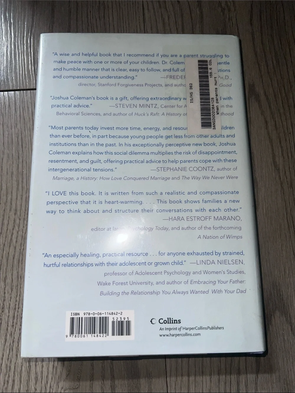 When Parents Hurt by Joshua Coleman, Ph.D. - White & Blue Cover